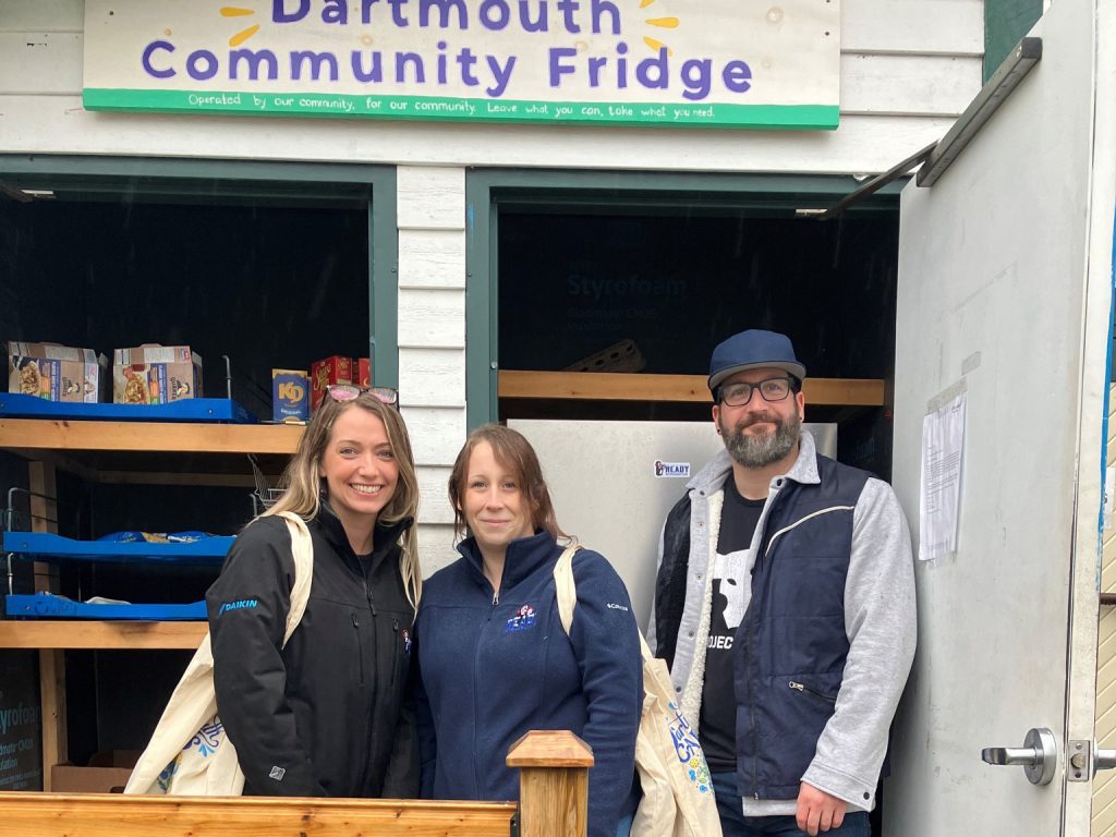 Daikin Atlantic employees at the Dartmouth Community Fridge